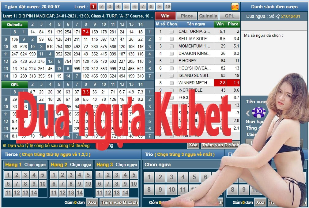 Đua ngựa Hongkong tại nhà cái cá cược mạng Kubet