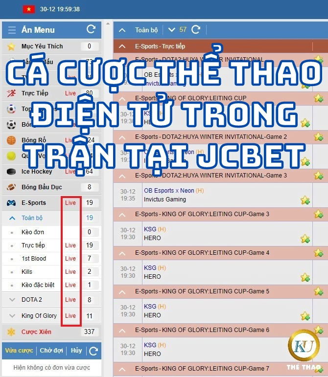 cá cược thể thao điện tử